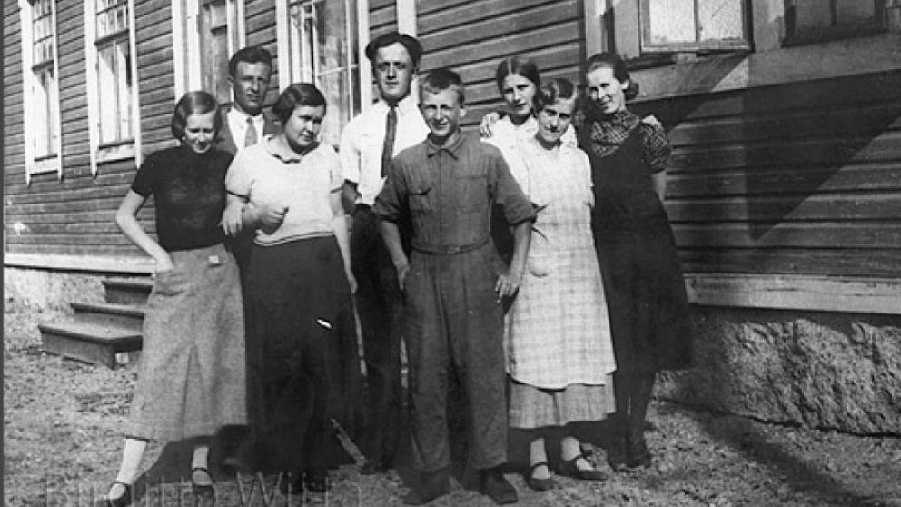 Tryckeriets personal 1934. Tryckeriets personal 1934.